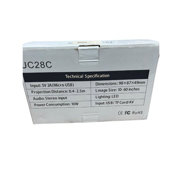 LED Projector Time to Enjoy LED Mini UC28C SMP Series Audio Photo Video E-Book - Picture 2 of 5